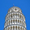 Particolare superiore della torre di pisa - Pisa (Toscana)